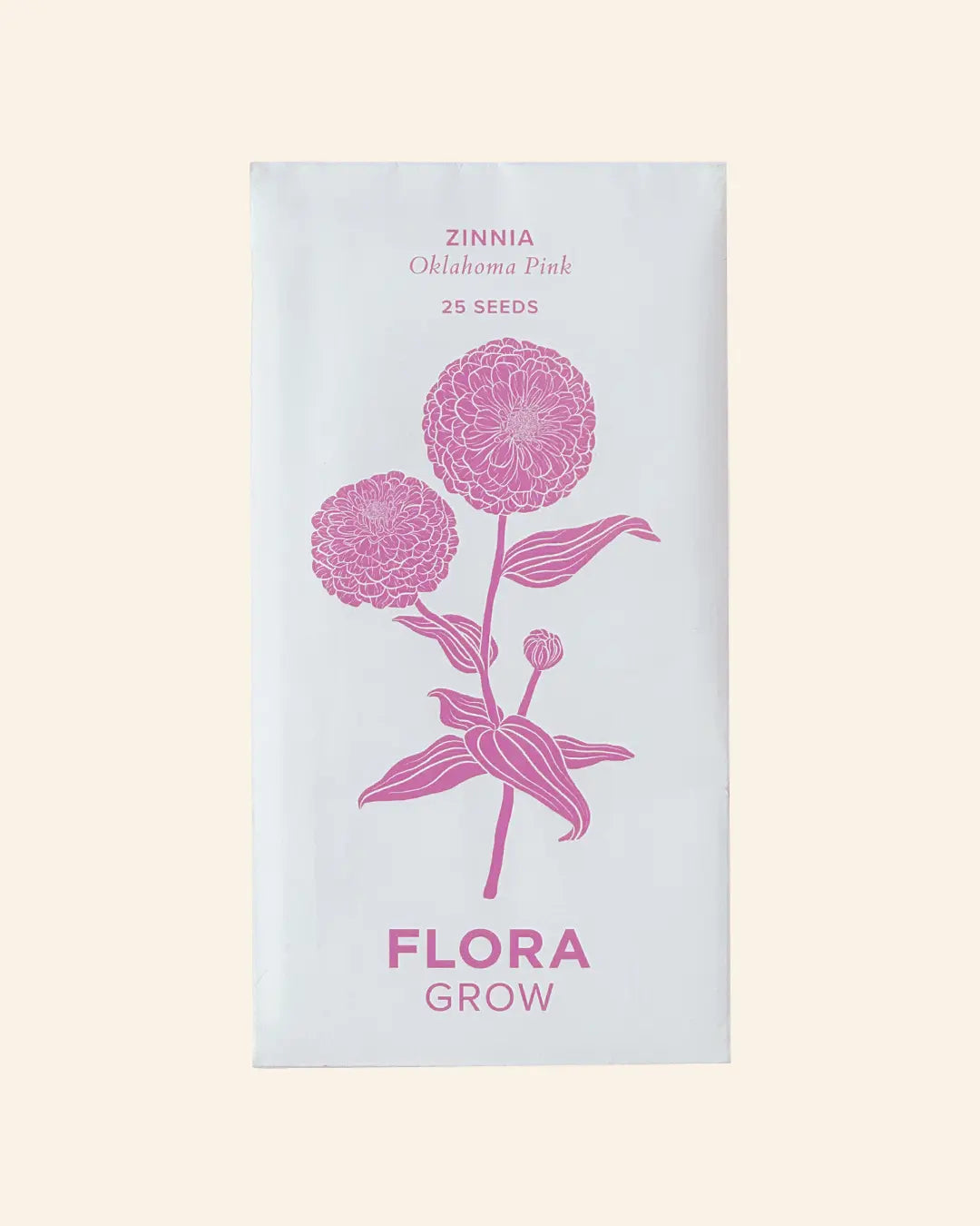 Zinnia Oklahoma Pink Seed Pack by Flora Grow