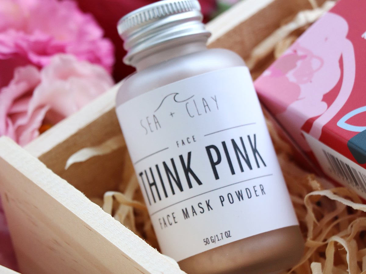 Think Pink Clay Face Mask in Gift Box