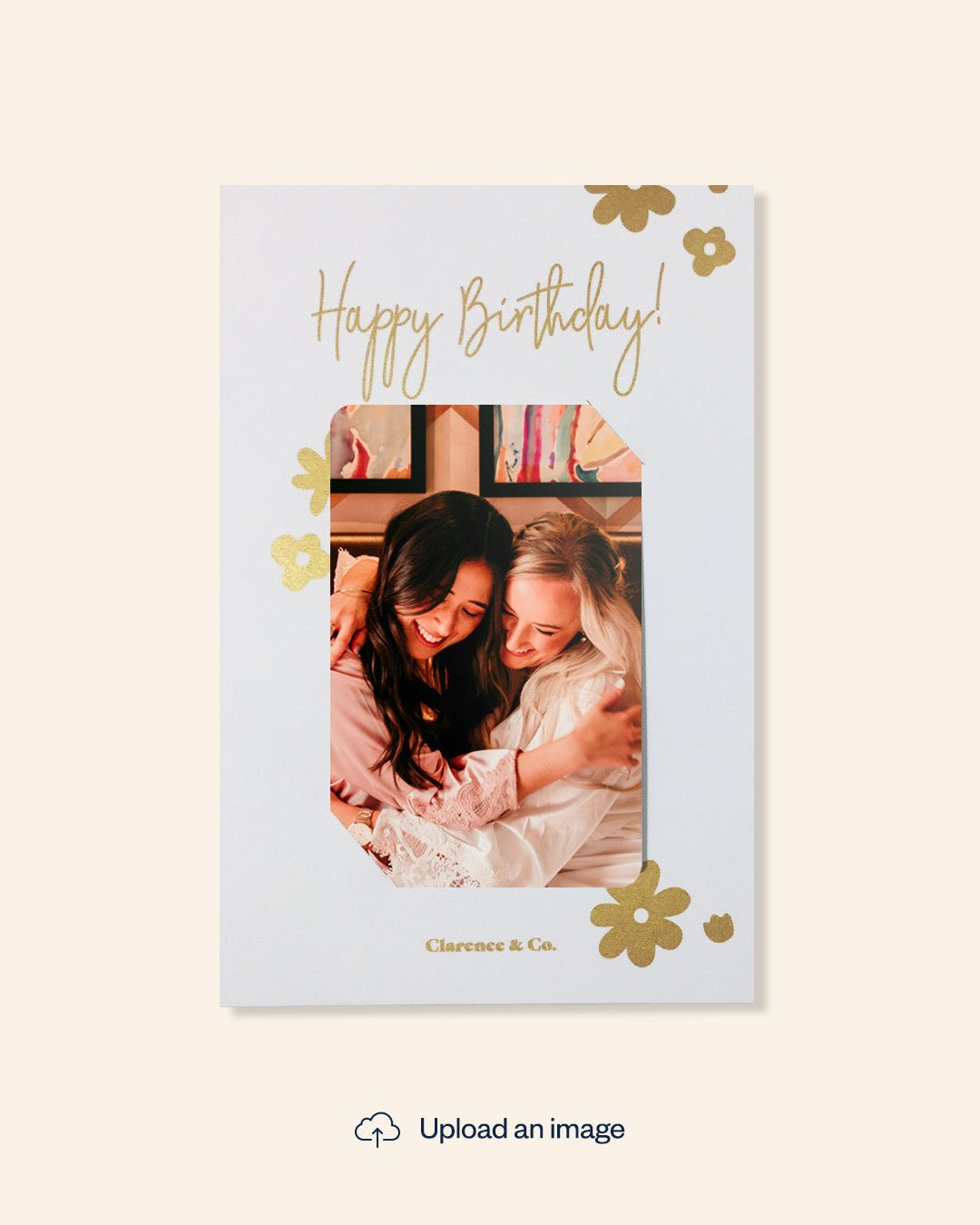 Personalised photo happy birthday card NZ gift shop