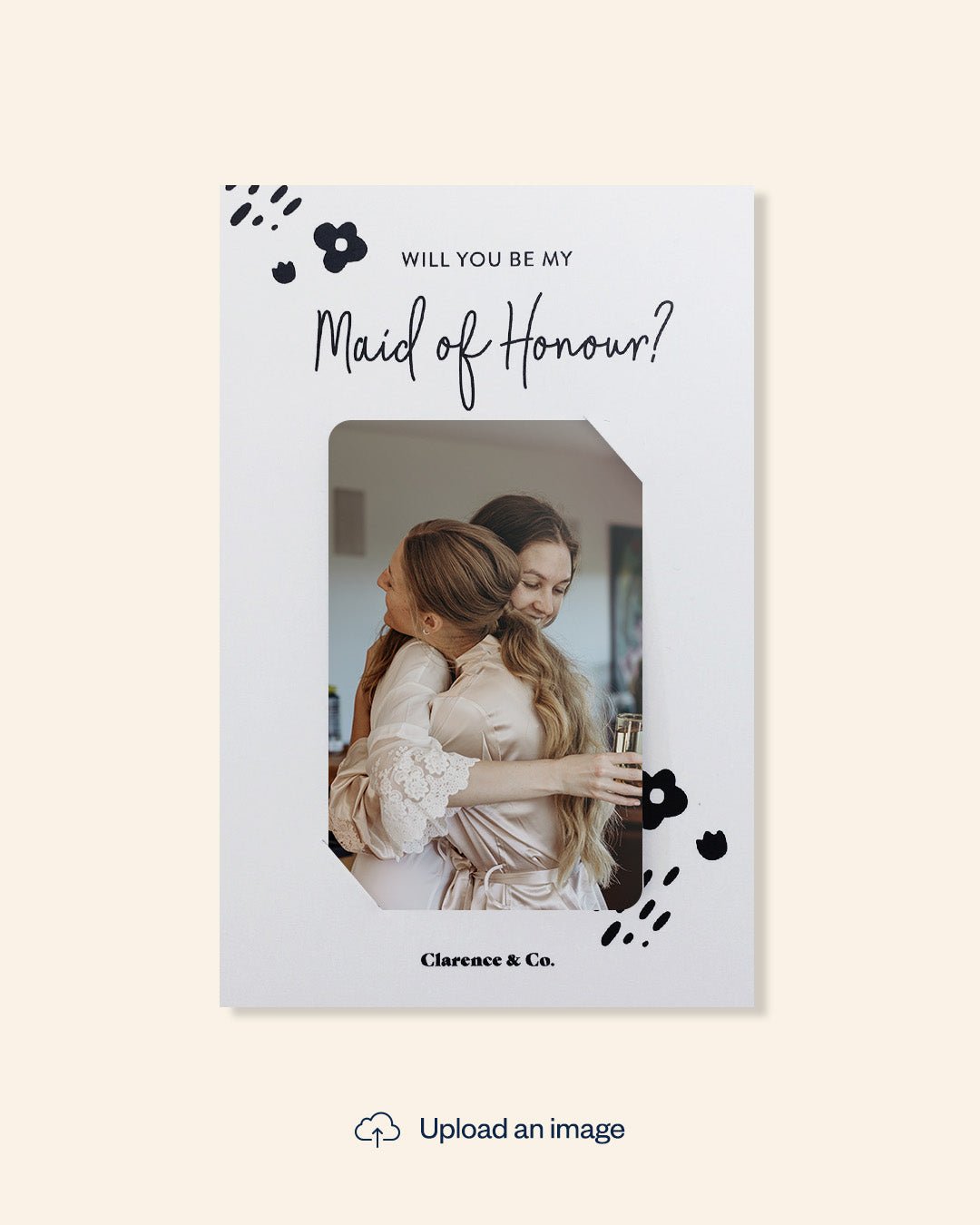 NZ-made be my maid of honour card