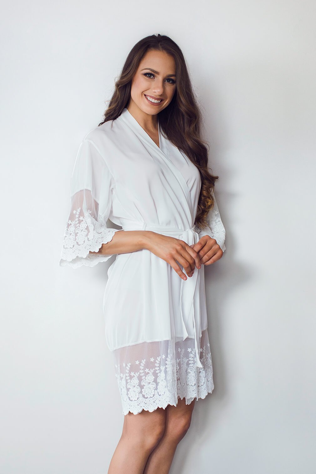 White bridal robe NZ