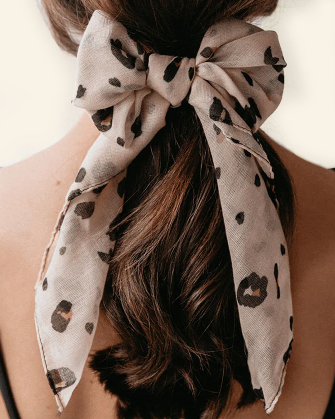 SOPHIE Mini Scarf Leopard Blush hair tie